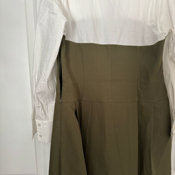 KeKe Pleated Mini Dress - Olive - Picture 2 of 3